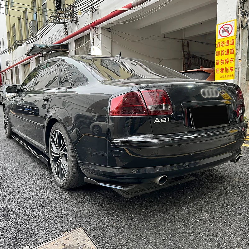 Car Rear Bumper Splitters Aprons Trunk Lip Spoiler Canard Wing Diffuser Wrap Angle Protector ABS Carbon For Audi A8 2005-2022
Car Rear Bumper Splitters Aprons Trunk Lip Spoiler Canard Wing Diffuser Wrap Angle Protector ABS Carbon For Audi A8 2005-2022