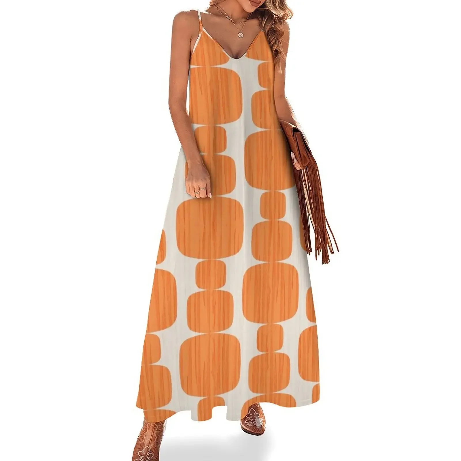 Retro 1970's Bohemian Pebble - Vintage 70s Sleeveless Dress summer dresses for women 2025 dress for women 2025 Dress
Retro 1970's Bohemian Pebble - Vintage 70s Sleeveless Dress summer dresses for women 2025 dress for women 2025 Dress