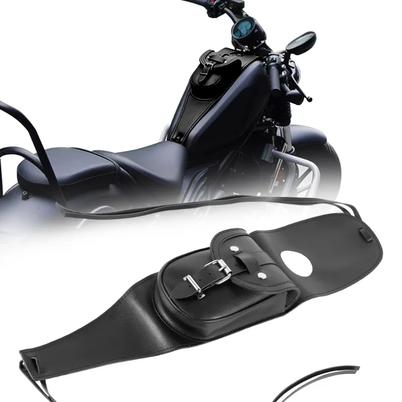 Motorcycle Fuel Tank Bag Leather Bag Black Leather Gas Tank Bag Pouch for Harley Sportster XL 883 1200
Motorcycle Fuel Tank Bag Leather Bag Black Leather Gas Tank Bag Pouch for Harley Sportster XL 883 1200