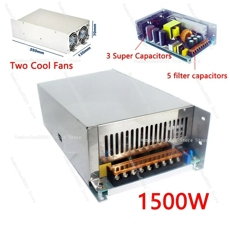 1500W Switching Power Supply 24V62.5A Security Monitoring Automation Light Advertising Industrial Equipment LED Power Supply
1500W Switching Power Supply 24V62.5A Security Monitoring Automation Light Advertising Industrial Equipment LED Power Supply