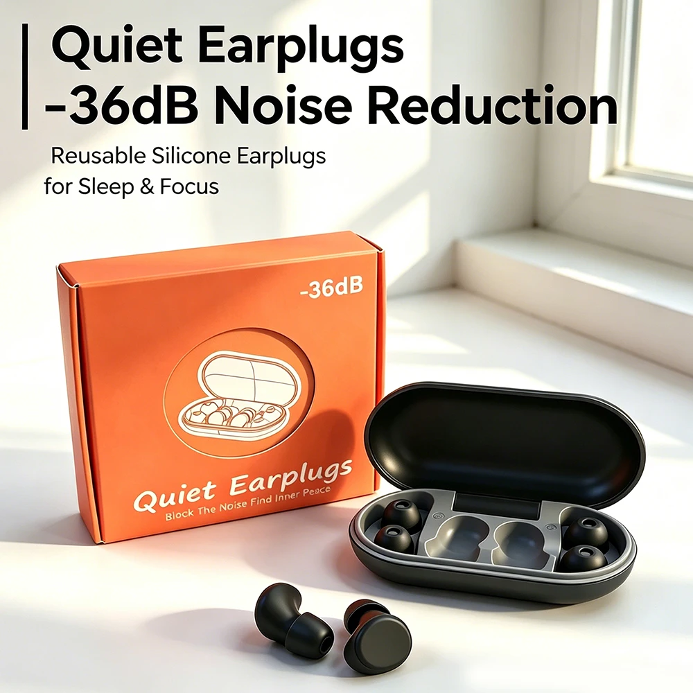 Silicone Earplugs for Swimming Sleep Noise Cancel Noise Reduction-Soundproof Reduce Disturbances -Quality loop Earplugs
Silicone Earplugs for Swimming Sleep Noise Cancel Noise Reduction-Soundproof Reduce Disturbances -Quality loop Earplugs