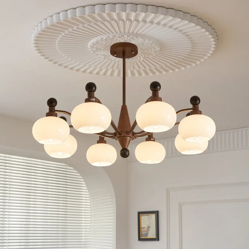 French retro persimmon living room chandelier 2025 new light luxury bedroom chandelier American medieval pastoral main lamp 
French retro persimmon living room chandelier 2025 new light luxury bedroom chandelier American medieval pastoral main lamp