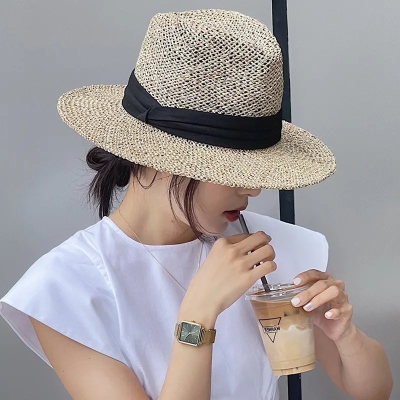 Summer Hat for Women Breathable Panama for Men Vacation Beach Hat Sunshade Straw Hat Saltgrass Woven Jazz caps
Summer Hat for Women Breathable Panama for Men Vacation Beach Hat Sunshade Straw Hat Saltgrass Woven Jazz caps