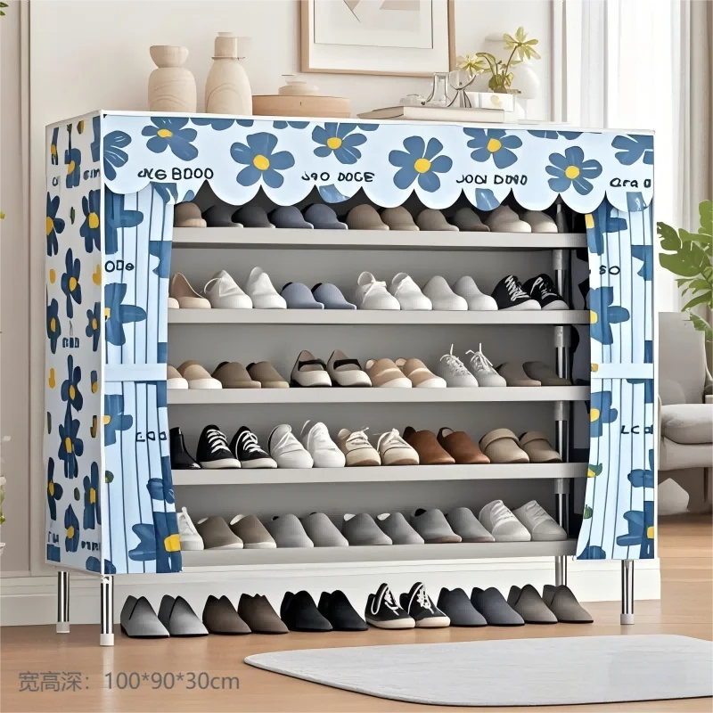  Полка для обуви со стальным каркасом, многослойный шкаф для хранения в прихожей, тканевый пылезащитный органайзер для обуви, современная компактная полка для обуви
Полка для обуви со стальным каркасом, многослойный шкаф для хранения в прихожей, тканевый пылезащитный органайзер для обуви, современная компактная полка для обуви