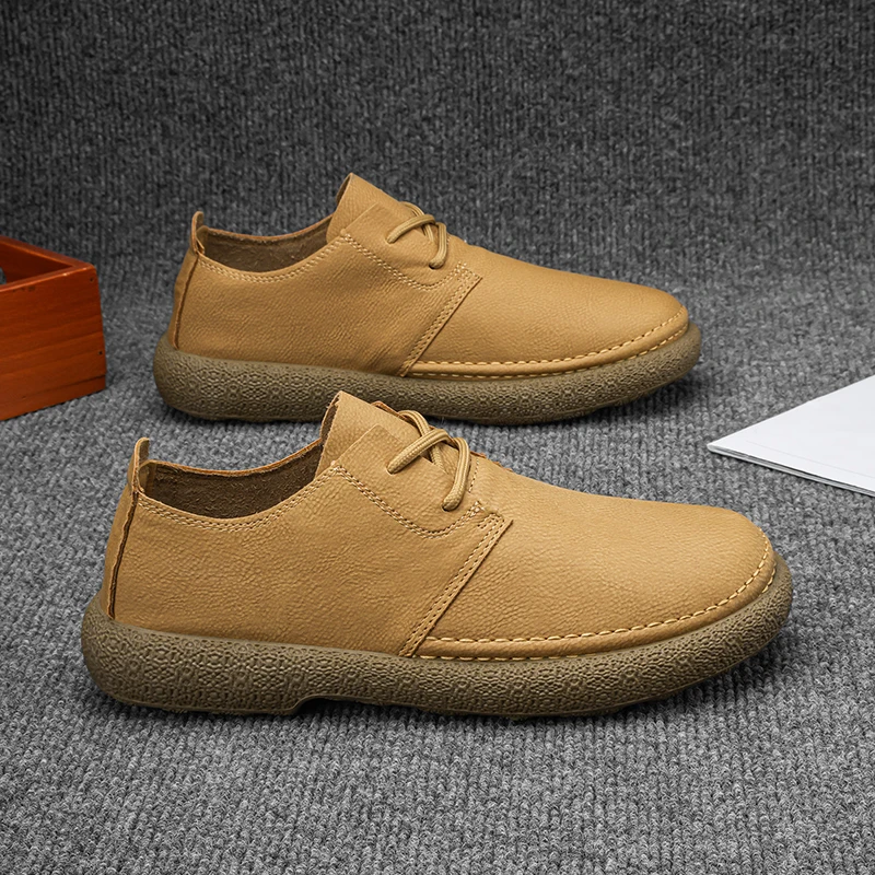 2025 Autumn New Men's Fashion Casual Shoes Comfortable Classic British Leather Shoes Outdoor Soft Bottom Soft Leather Work Shoes
2025 Autumn New Men's Fashion Casual Shoes Comfortable Classic British Leather Shoes Outdoor Soft Bottom Soft Leather Work Shoes