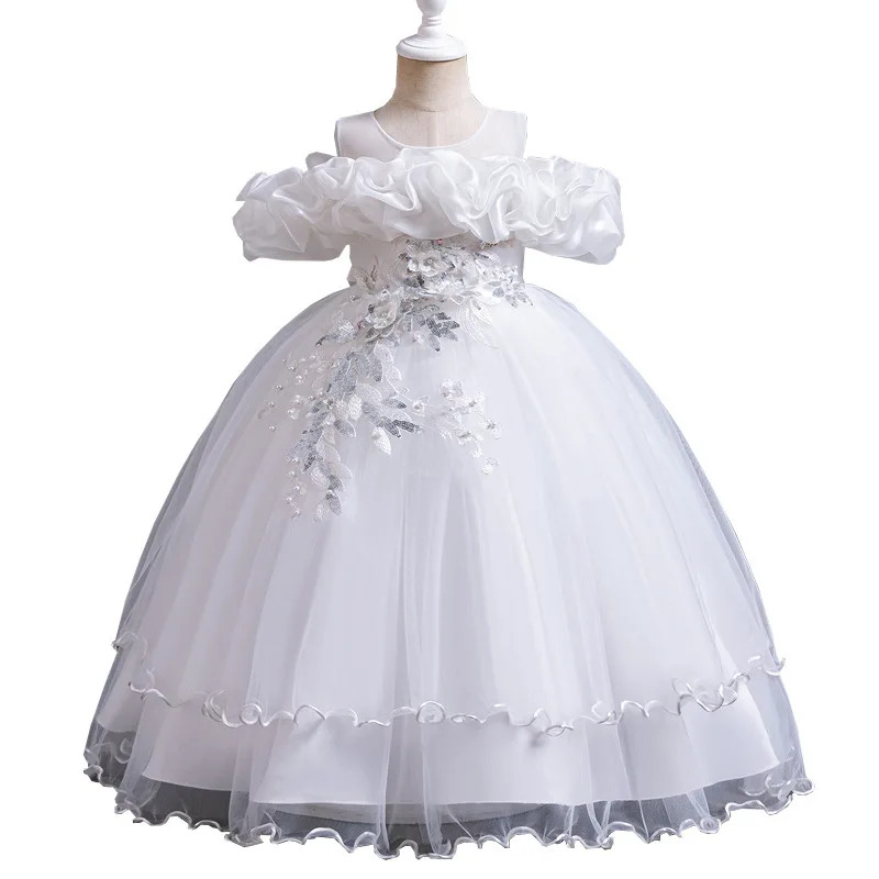 Girls' High-end Dress One-word Shoulder Wedding Dress Princess Dress Flower Girl Birthday Party Tutu Skirt Performance
Girls' High-end Dress One-word Shoulder Wedding Dress Princess Dress Flower Girl Birthday Party Tutu Skirt Performance