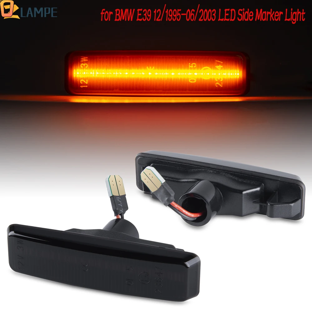 2PCS Dynamic/Normal Flash LED Turn Signal Lamp for BMW 5 Series E39 1995-2003 Side Marker Blinker Amber Flashing Light
2PCS Dynamic/Normal Flash LED Turn Signal Lamp for BMW 5 Series E39 1995-2003 Side Marker Blinker Amber Flashing Light