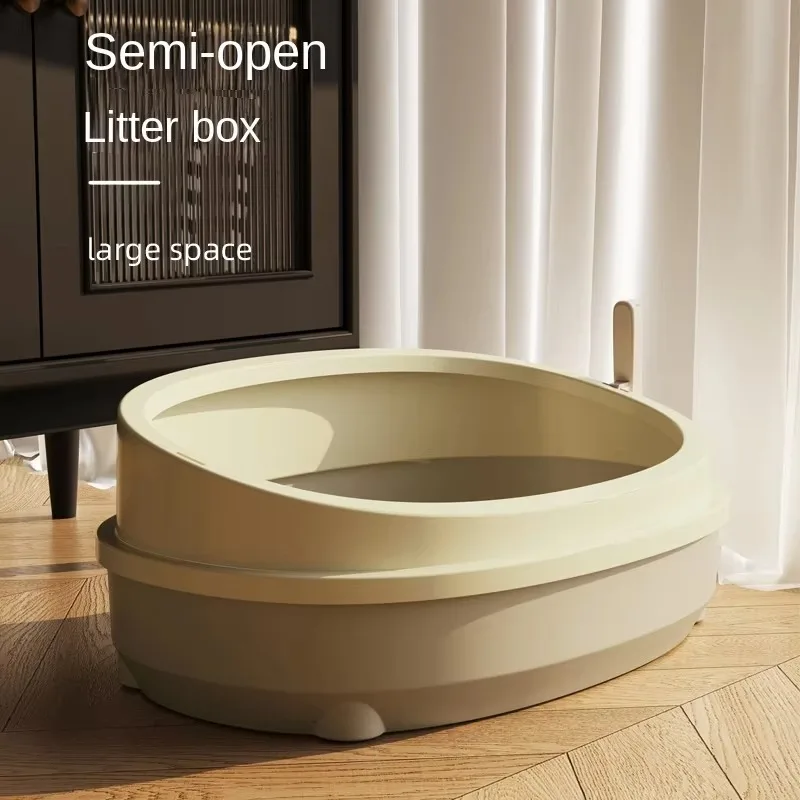 Direct Factory Sale Large 20L Durable Plastic Cat Litter Box with Semi-Closed Anti-Rupture Toilet Bedpan Inner Space for Cats
Direct Factory Sale Large 20L Durable Plastic Cat Litter Box with Semi-Closed Anti-Rupture Toilet Bedpan Inner Space for Cats