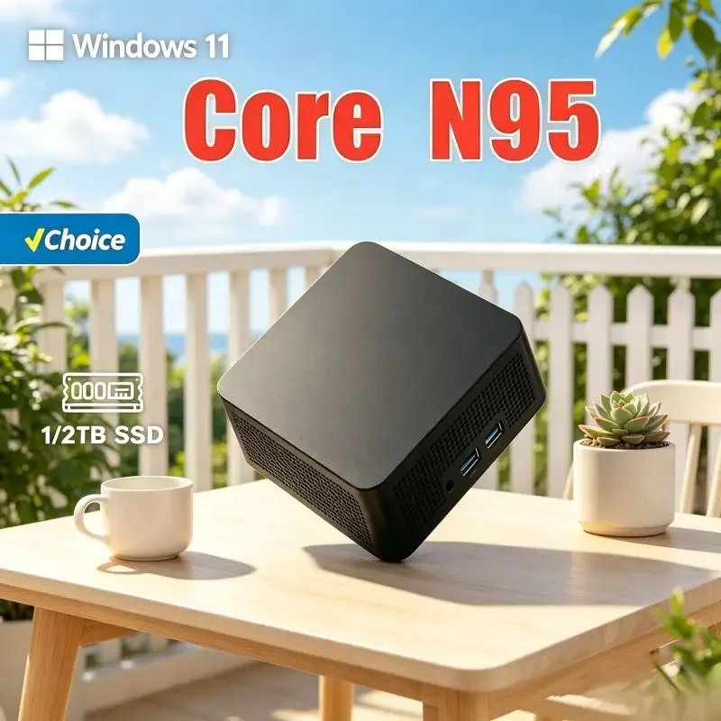 Slim Lightweight Core N95 Low-power Mini PC, 16GB SSD,Win11, WiFi6 Signal, High-def 4K for Family and Casual Office Operations
Slim Lightweight Core N95 Low-power Mini PC, 16GB SSD,Win11, WiFi6 Signal, High-def 4K for Family and Casual Office Operations