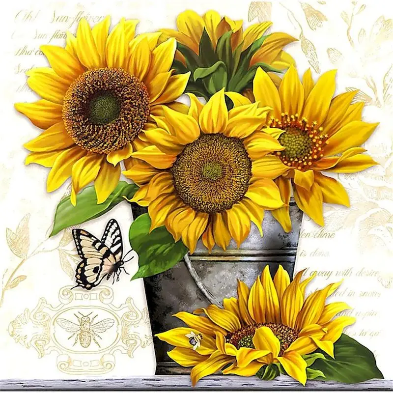 GATYZTORY 5D Diamond Painting Sunflower Full Square Round Drill Mosaic Flower Complete Kit Creativity Home Decoration
GATYZTORY 5D Diamond Painting Sunflower Full Square Round Drill Mosaic Flower Complete Kit Creativity Home Decoration