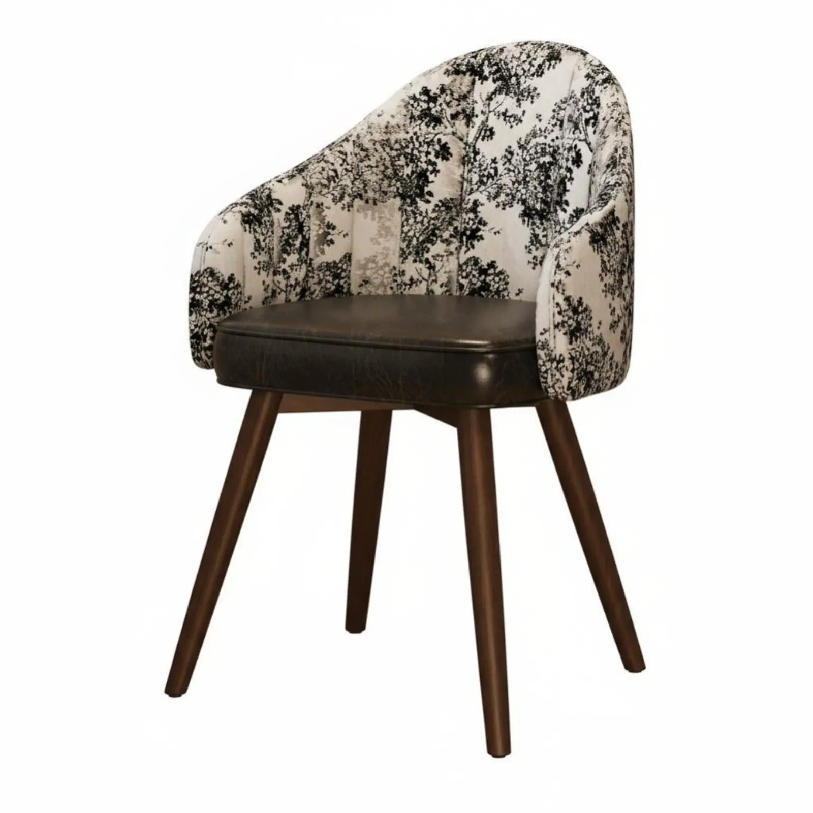 Upholstered Rotating Seat with Spine Rest Retro Design Floral Pattern Rotating Chair High-Density Foam Padding Half-Wrapped
Upholstered Rotating Seat with Spine Rest Retro Design Floral Pattern Rotating Chair High-Density Foam Padding Half-Wrapped
