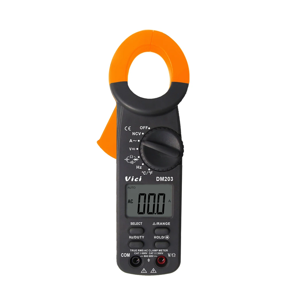 AC Clamp Meter 35mm 4000 Digits NCV Capacitiance Frequency Resistance Duty Cycle Diode Test DM-203
AC Clamp Meter 35mm 4000 Digits NCV Capacitiance Frequency Resistance Duty Cycle Diode Test DM-203