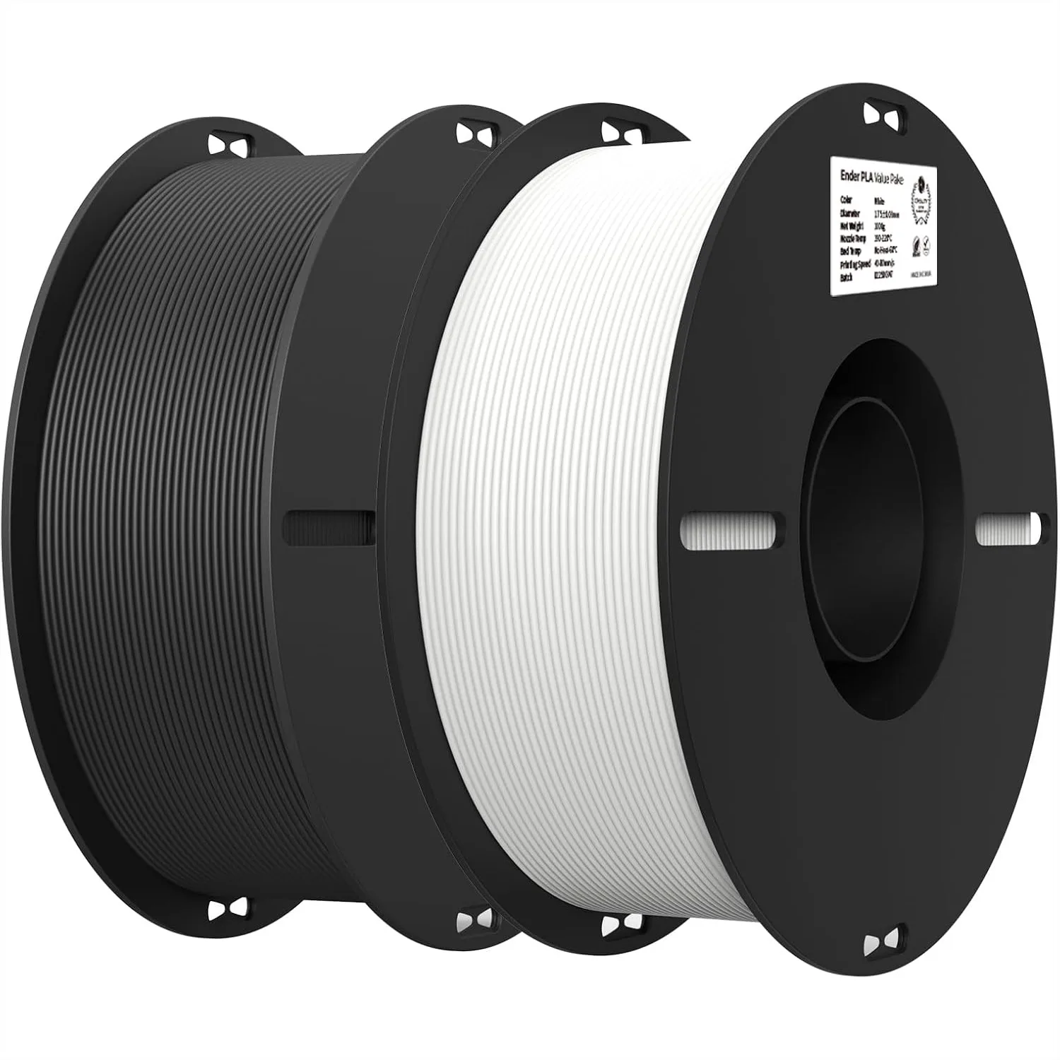 2Kg Black And White PLA 1.75mm Filament Bundle For 3D Printing With No-Tangling Strong Bonding And Overhang Performance Accuracy
2Kg Black And White PLA 1.75mm Filament Bundle For 3D Printing With No-Tangling Strong Bonding And Overhang Performance Accuracy