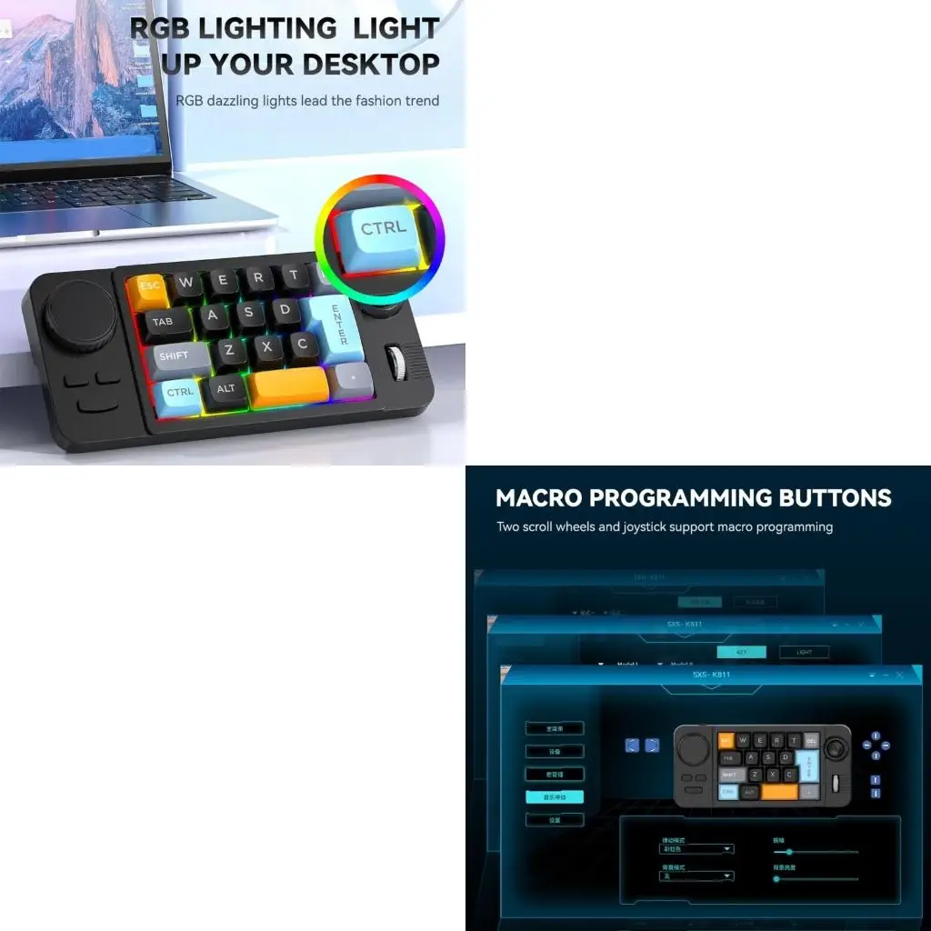 Mechanical Keyboard For Gaming 19 Programmable Joystick Double Scroll Controls Color Lighting Hot Swappable Switches
Mechanical Keyboard For Gaming 19 Programmable Joystick Double Scroll Controls Color Lighting Hot Swappable Switches