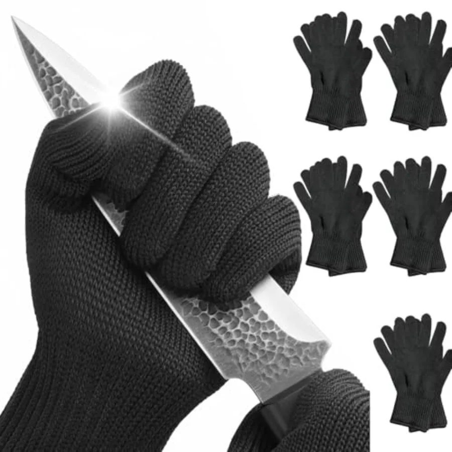 5Pairs Cut Resistant Gloves Food Grade Level 5 ProtectionSafety Cutting Gloves with Stainless Steel Wire for Kitchen Chefs Butc
5Pairs Cut Resistant Gloves Food Grade Level 5 ProtectionSafety Cutting Gloves with Stainless Steel Wire for Kitchen Chefs Butc