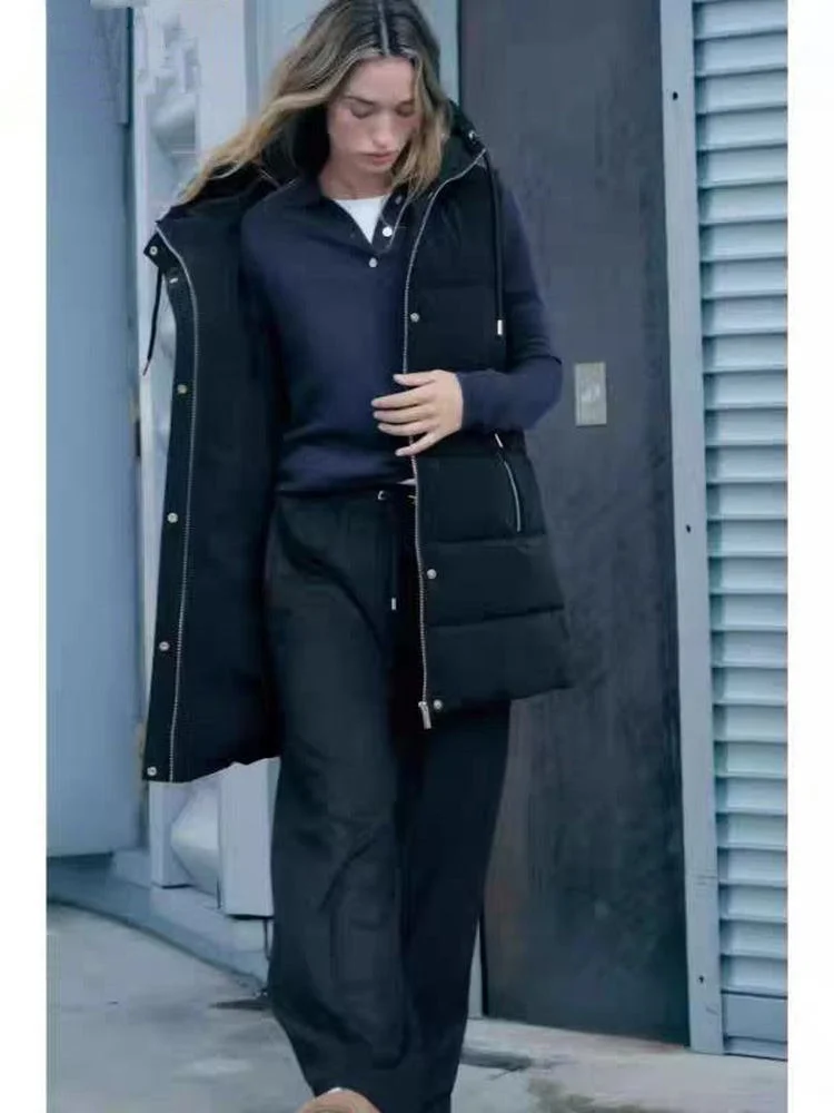 Американский повседневный хлопковый жилет средней длины с капюшоном, женский зимний жилет Jaet DP38, прямая трубка, цвет на молнии
Американский повседневный хлопковый жилет средней длины с капюшоном, женский зимний жилет Jaet DP38, прямая трубка, цвет на молнии