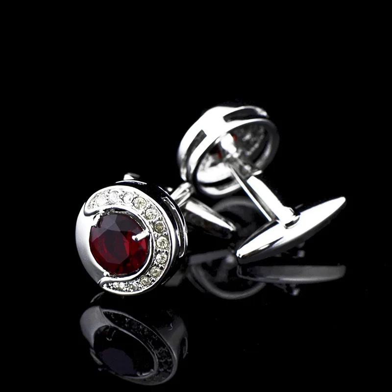 Men's Cufflinks Red Zircon Fashion French Business Suit Shirts Buttons Rhinestone Cuff Links New Men Wedding Accessories Gifts
Men's Cufflinks Red Zircon Fashion French Business Suit Shirts Buttons Rhinestone Cuff Links New Men Wedding Accessories Gifts