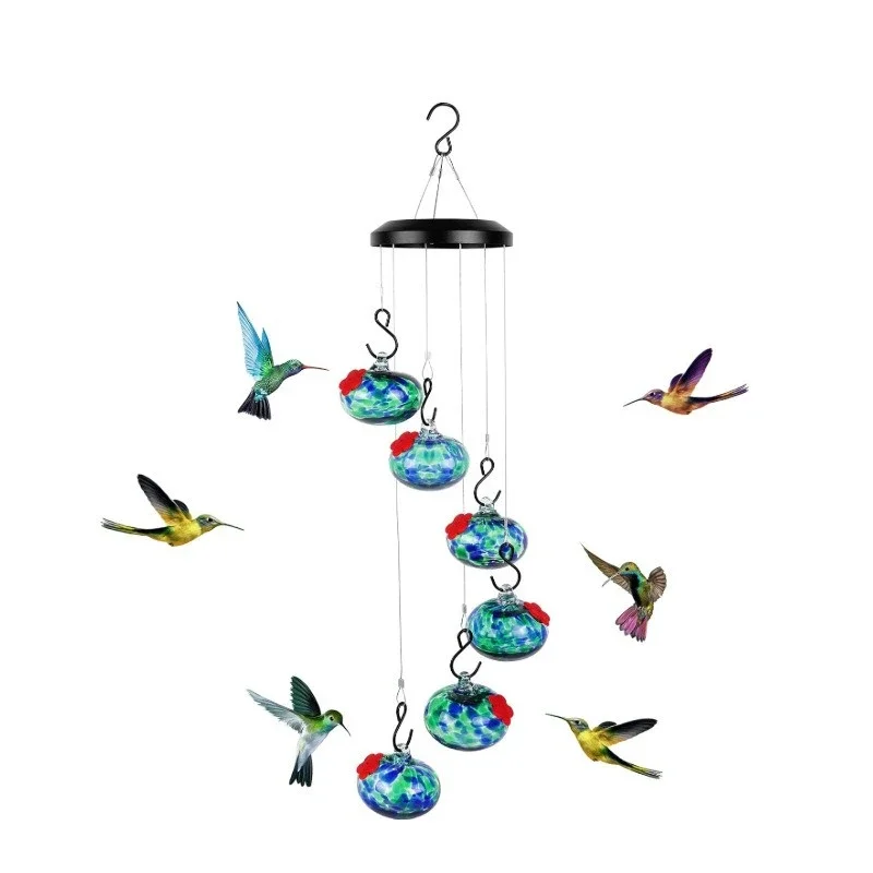 Bird feeder, glass hummingbird feeder, garden decoration
Bird feeder, glass hummingbird feeder, garden decoration