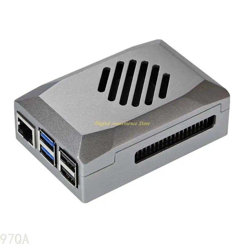 97QA защитный корпус Бокс радиатор для RPI 5 Корпус охлаждения. Дополнительное пассивное охлаждение вентиляционного вентилятора
97QA защитный корпус Бокс радиатор для RPI 5 Корпус охлаждения. Дополнительное пассивное охлаждение вентиляционного вентилятора