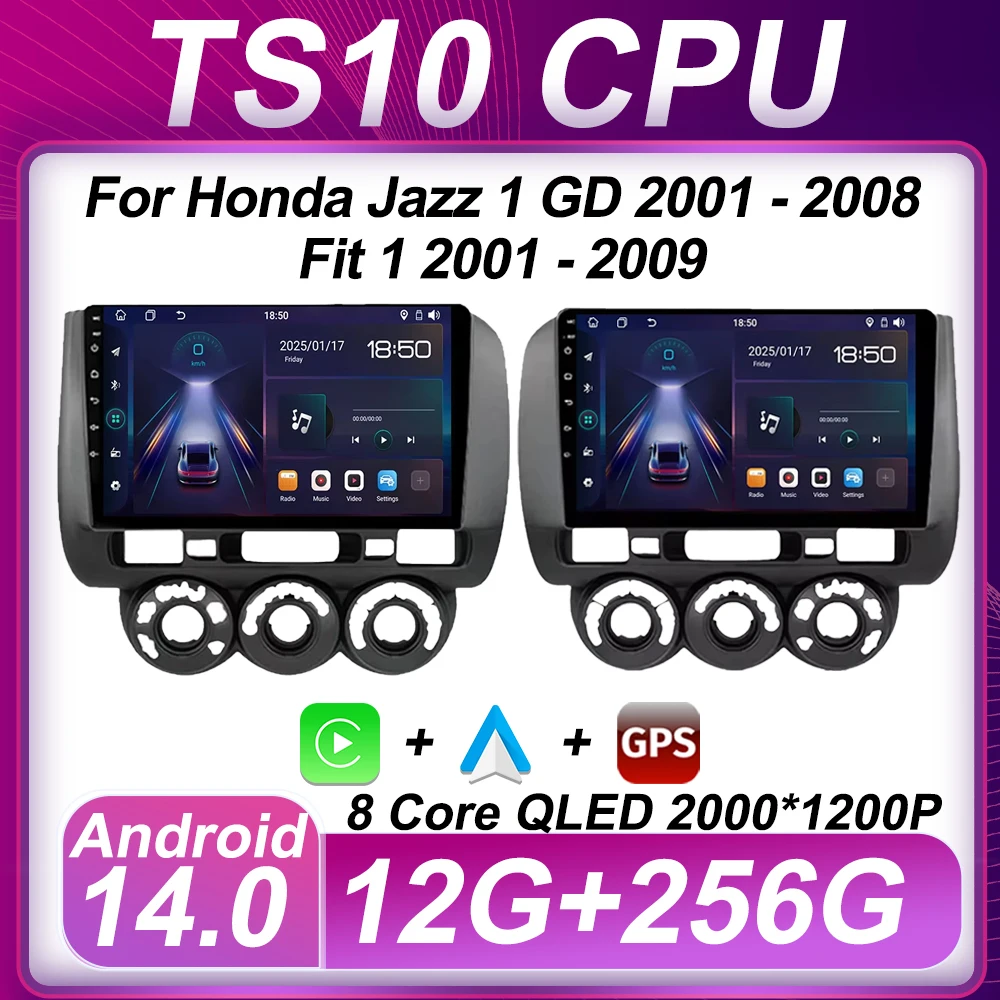 Автомобильный радиоплеер для Honda Jazz 1 GD 2001-2008 Fit 1 2001-2009 Carplay Авторадио GPS Navi Android Сенсорный экран Bluetooth
Автомобильный радиоплеер для Honda Jazz 1 GD 2001-2008 Fit 1 2001-2009 Carplay Авторадио GPS Navi Android Сенсорный экран Bluetooth