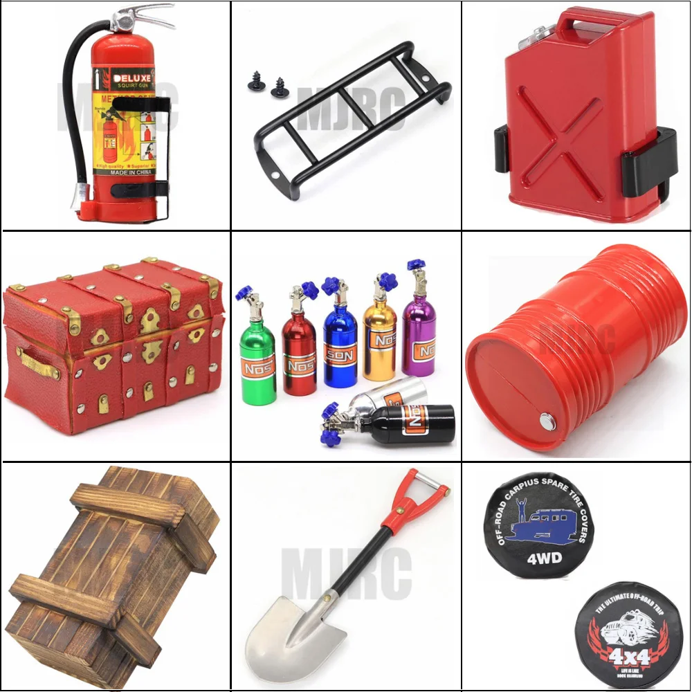 1:10 Scale Accessories Simulated Decoration Tools Shovel Fire Extinguisher Oil Drum for RC Crawler Car TRX4 SCX10 Mini Toys
1:10 Scale Accessories Simulated Decoration Tools Shovel Fire Extinguisher Oil Drum for RC Crawler Car TRX4 SCX10 Mini Toys