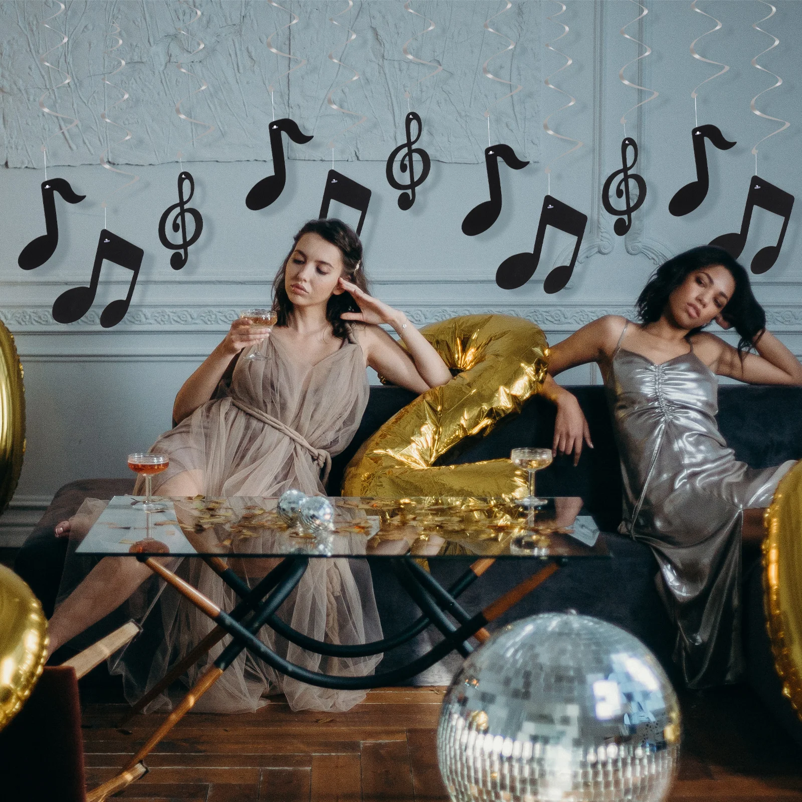 24pcs Musical Notes Hanging Decorations PVC Spiral Party Themed Cake Decorations Lightweight Wear Resistant Creative Design
24pcs Musical Notes Hanging Decorations PVC Spiral Party Themed Cake Decorations Lightweight Wear Resistant Creative Design