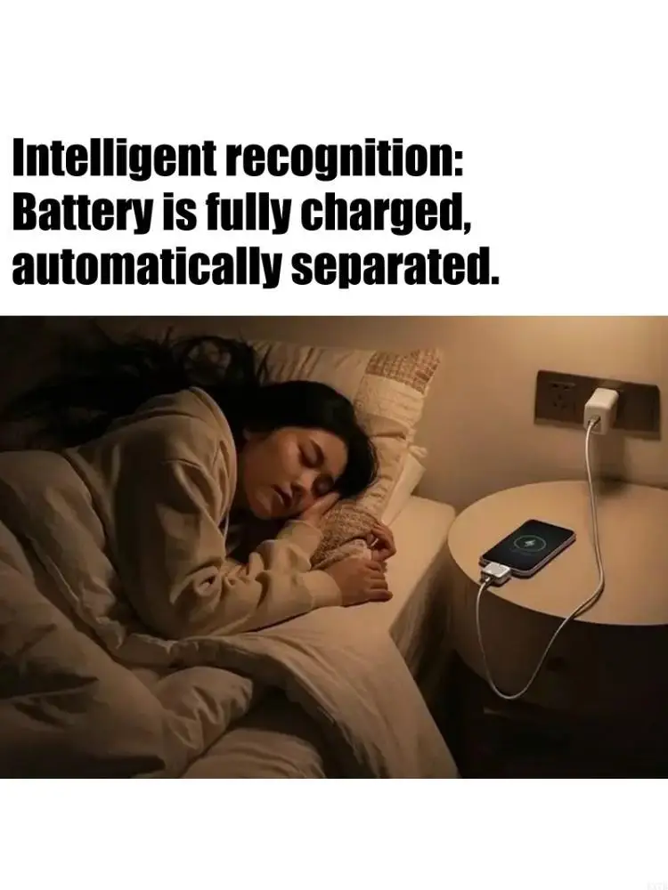 Automatic Power Cuts Off Device Stops Charging At Full Charged Auto Disconnect For Safe Overnight Use
Automatic Power Cuts Off Device Stops Charging At Full Charged Auto Disconnect For Safe Overnight Use