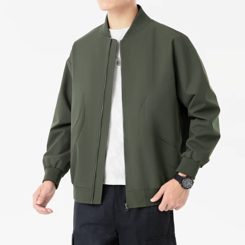 Male Pilot Jacket Men Baseball Suit Long Sleeve Collar Coat Solid Color Mens Autumn/Winter Trend New Casual Loose Fit Jacket
Male Pilot Jacket Men Baseball Suit Long Sleeve Collar Coat Solid Color Mens Autumn/Winter Trend New Casual Loose Fit Jacket
