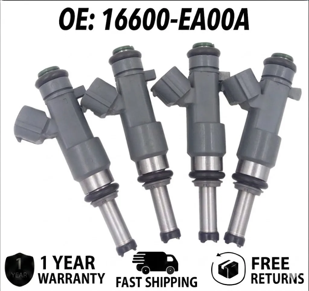 4pcs Fuel Injectors for Nissan Frontier 2.5L 2005-2019, Replacement Part 16600-EA00A, High Flow Petrol Injection Nozzle Set
4pcs Fuel Injectors for Nissan Frontier 2.5L 2005-2019, Replacement Part 16600-EA00A, High Flow Petrol Injection Nozzle Set