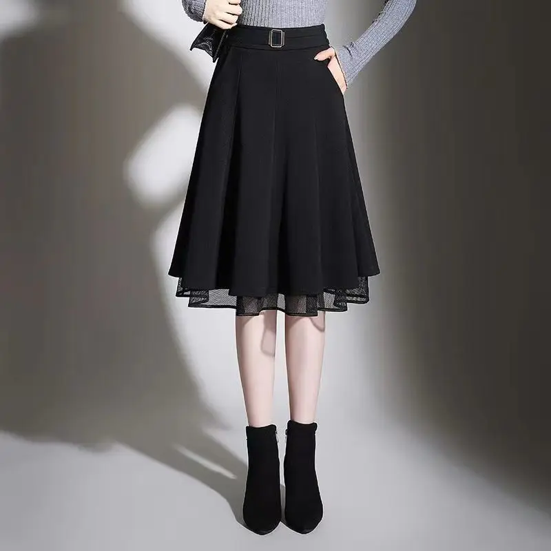 2023 Spring Black Short Skirt Halflength Skirt Women Spring and Autumn Pleated Skirt High end Feeling Slim Swinging Skirt Female
2023 Spring Black Short Skirt Halflength Skirt Women Spring and Autumn Pleated Skirt High end Feeling Slim Swinging Skirt Female
