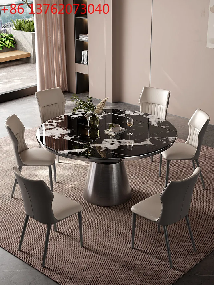 Marble dining table retractable square and round dual-purpose new household small apartment light luxury modern dining table
Marble dining table retractable square and round dual-purpose new household small apartment light luxury modern dining table