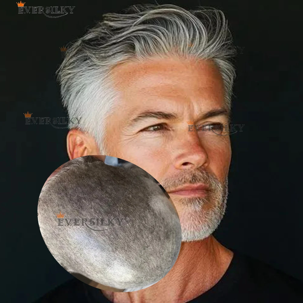 Undetectable Grey Brown 1B80 1B40 1B50 Human Hair Old Men's Toupee Prosthesis Capillary System Full PU 0.12mm Durable Hairpieces
Undetectable Grey Brown 1B80 1B40 1B50 Human Hair Old Men's Toupee Prosthesis Capillary System Full PU 0.12mm Durable Hairpieces