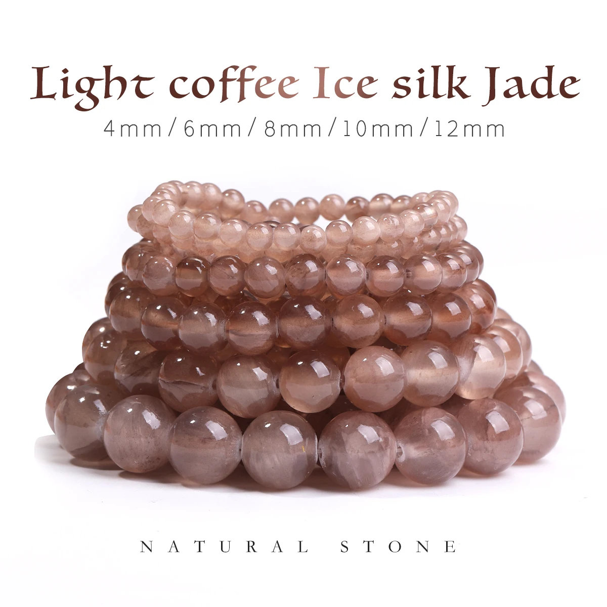 Light Coffee Color Beads Ice Silk Jade Round 4/6/8/10/12mm Stone Spacer Large Hole Beads For Jewelry Making DIY Pulsera Collar
Light Coffee Color Beads Ice Silk Jade Round 4/6/8/10/12mm Stone Spacer Large Hole Beads For Jewelry Making DIY Pulsera Collar