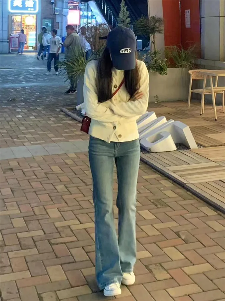 High Waist Flared Jeans Women's Spring Autumn Slimming Long Length Stretchy Washed Floor-Length Pants Casual Style
High Waist Flared Jeans Women's Spring Autumn Slimming Long Length Stretchy Washed Floor-Length Pants Casual Style