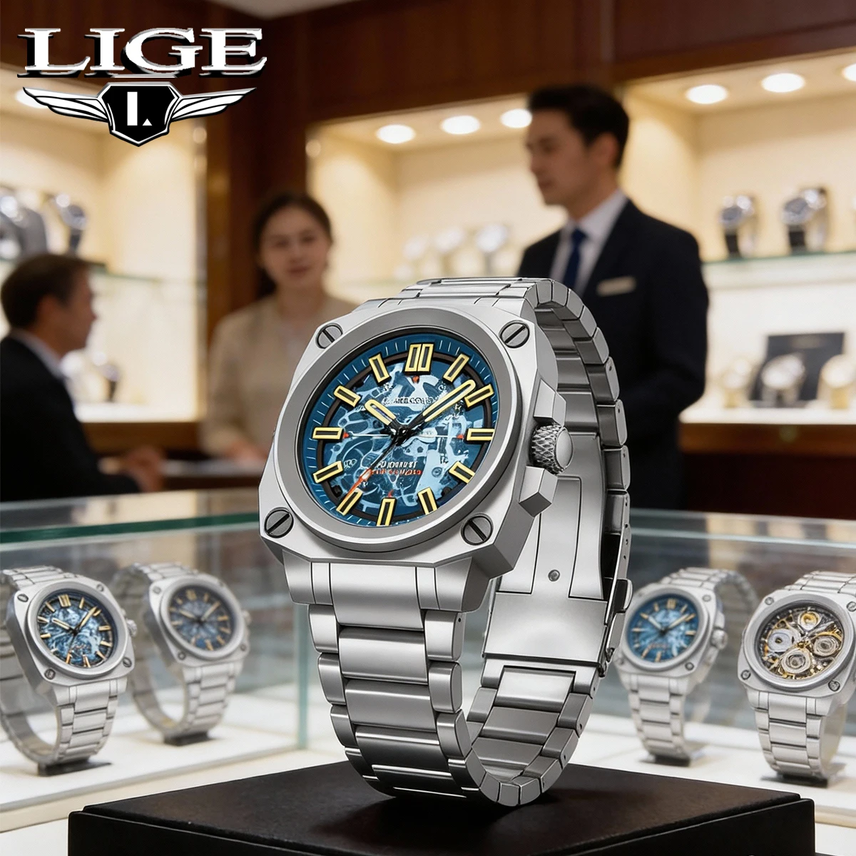 Механические часы FEELNEVER, часы для дайвера, автоматические часы Reloj Hombre Montre Homme lLuxe, 100 м, водонепроницаемые, светящиеся, с датой + коробка
Механические часы FEELNEVER, часы для дайвера, автоматические часы Reloj Hombre Montre Homme lLuxe, 100 м, водонепроницаемые, светящиеся, с датой + коробка