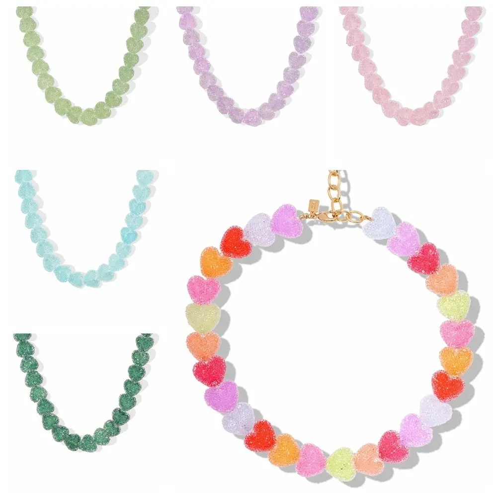Fashion Resin Candy Colorful Heart Necklace Personality Charms Gifts Summer Choker Jewelry For Women
Fashion Resin Candy Colorful Heart Necklace Personality Charms Gifts Summer Choker Jewelry For Women