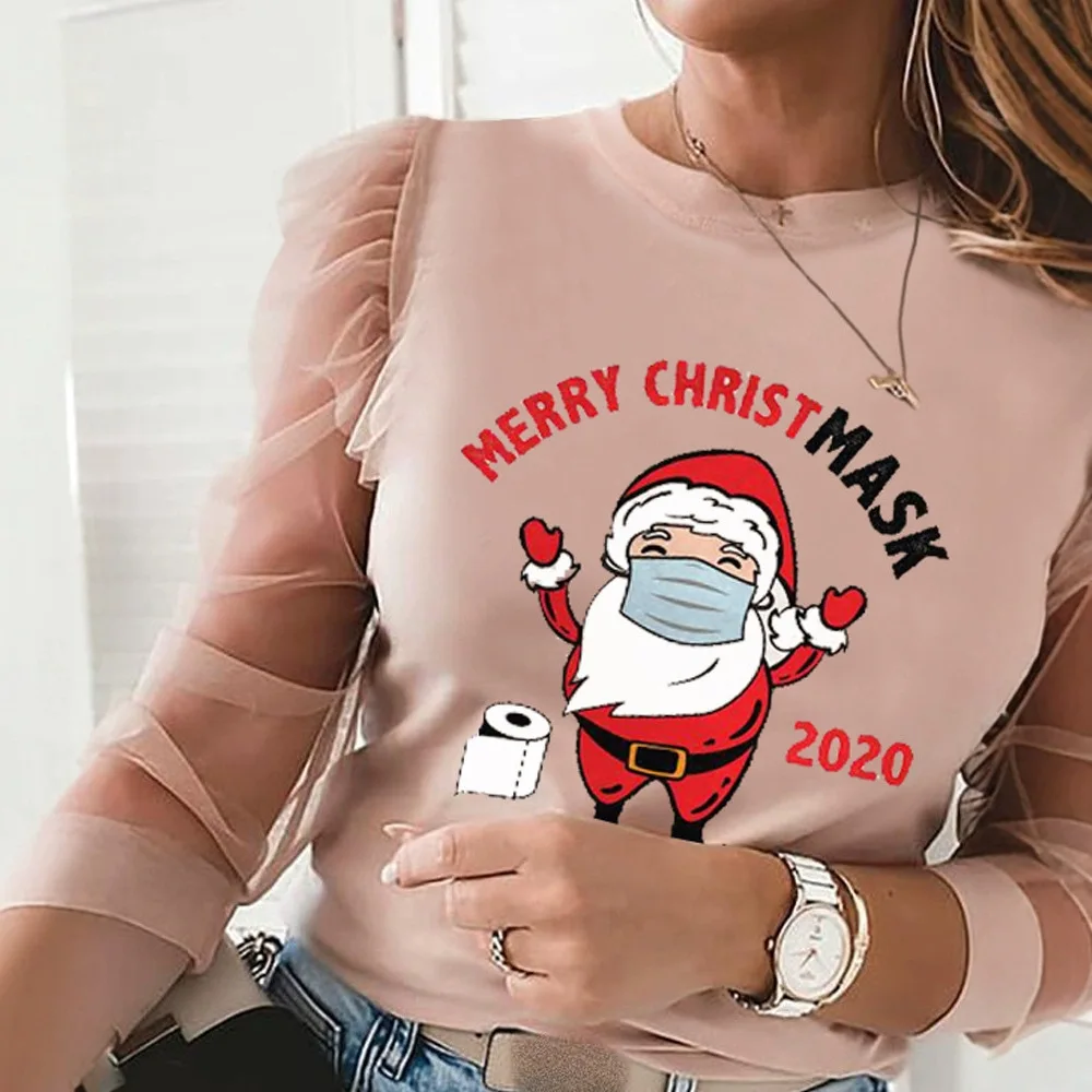Women Christmas Printed Long Sleeve T Shirt Top O Neck Pullover Fashion Casual New
Women Christmas Printed Long Sleeve T Shirt Top O Neck Pullover Fashion Casual New