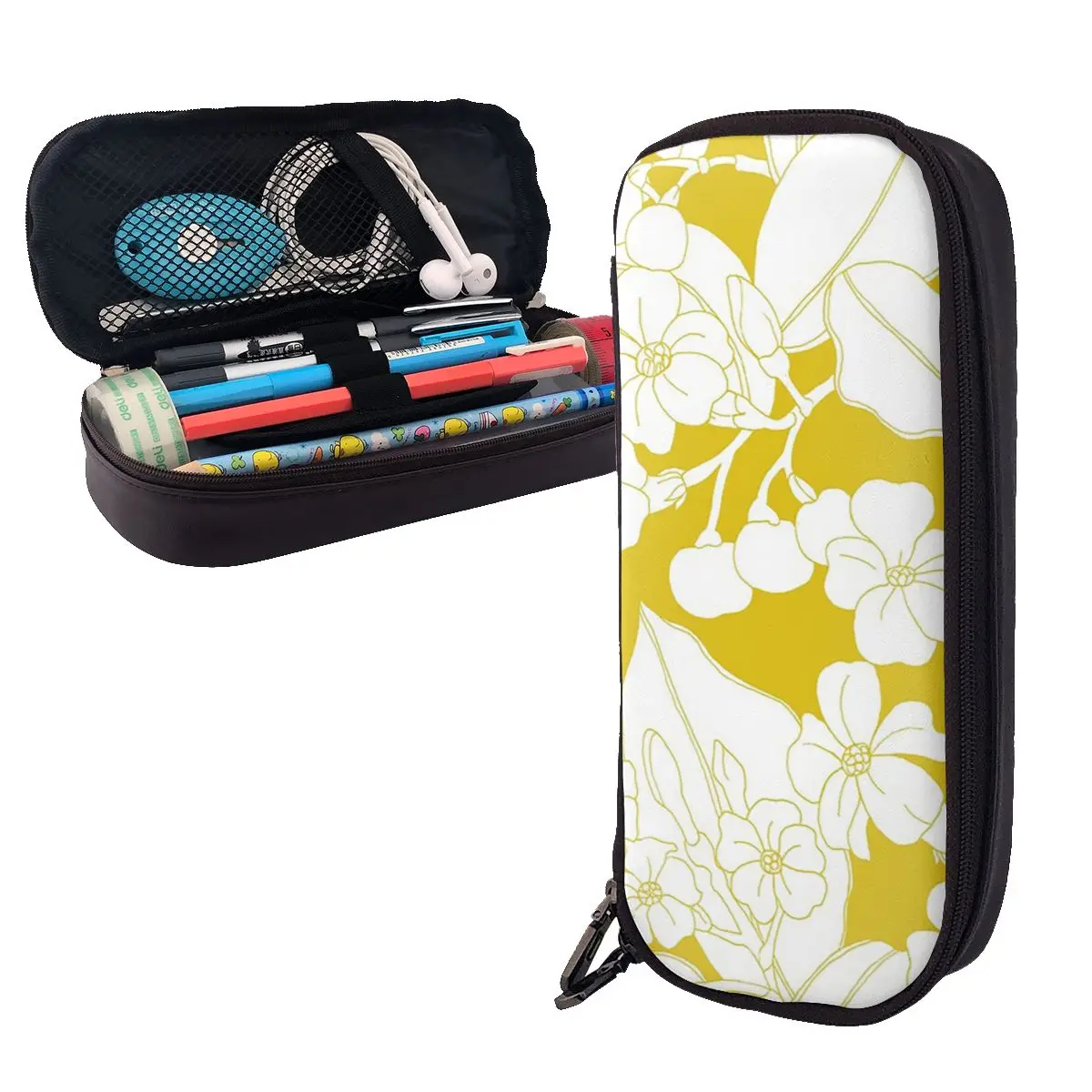 Hawaiian PuaKenikeni Fower Leather Pencil Cases Pencil Pouch Storage Stationery Supplies Pen Box Pencil Bag for Students School
Hawaiian PuaKenikeni Fower Leather Pencil Cases Pencil Pouch Storage Stationery Supplies Pen Box Pencil Bag for Students School