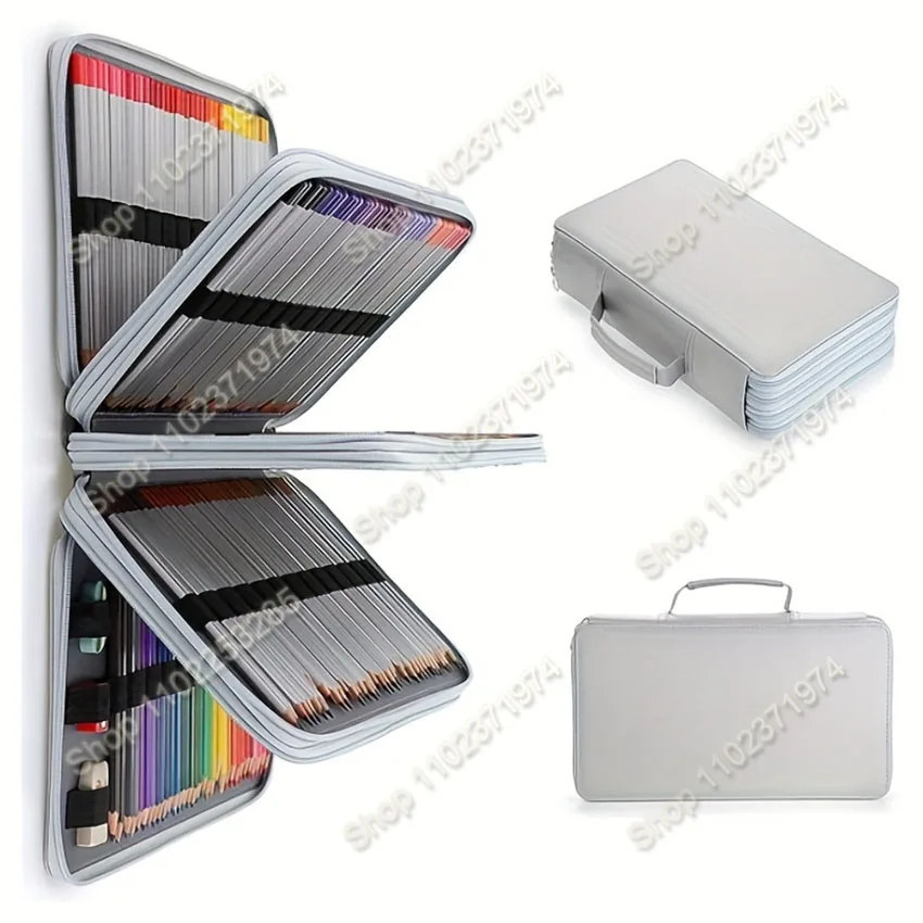 Large Capacity PU Portable Pencil Bag Solid Color 300 Hole Pencil Box Storage Stationery Bag Pencil Bag
Large Capacity PU Portable Pencil Bag Solid Color 300 Hole Pencil Box Storage Stationery Bag Pencil Bag