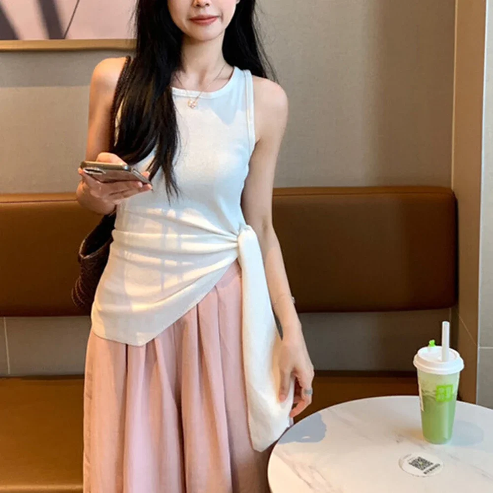Black Womens Knitted Camisole Irregular Slit Straps Top Basic Simple Top Average Size Clothing Daily Use Clothing
Black Womens Knitted Camisole Irregular Slit Straps Top Basic Simple Top Average Size Clothing Daily Use Clothing
