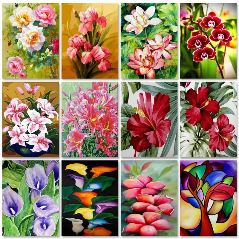 RUOPOTY Flowers Painting By Numbers With Frame Handpainted Painting With Numbers For Home Decors Personalized Gift 60x75cm
RUOPOTY Flowers Painting By Numbers With Frame Handpainted Painting With Numbers For Home Decors Personalized Gift 60x75cm