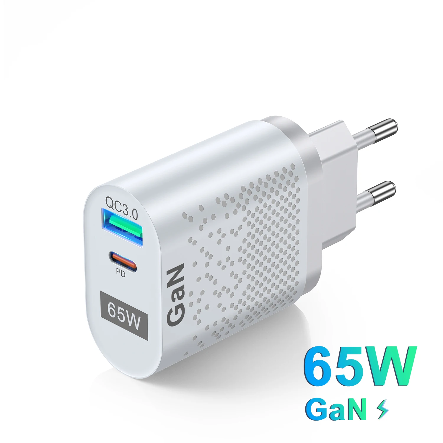 65W Gan USB Charger Fast Charger Adapter QC3.0 Universal EU/US/KR/AU Plug Gallium Nitride Quick Charging Phone Charging Head
65W Gan USB Charger Fast Charger Adapter QC3.0 Universal EU/US/KR/AU Plug Gallium Nitride Quick Charging Phone Charging Head