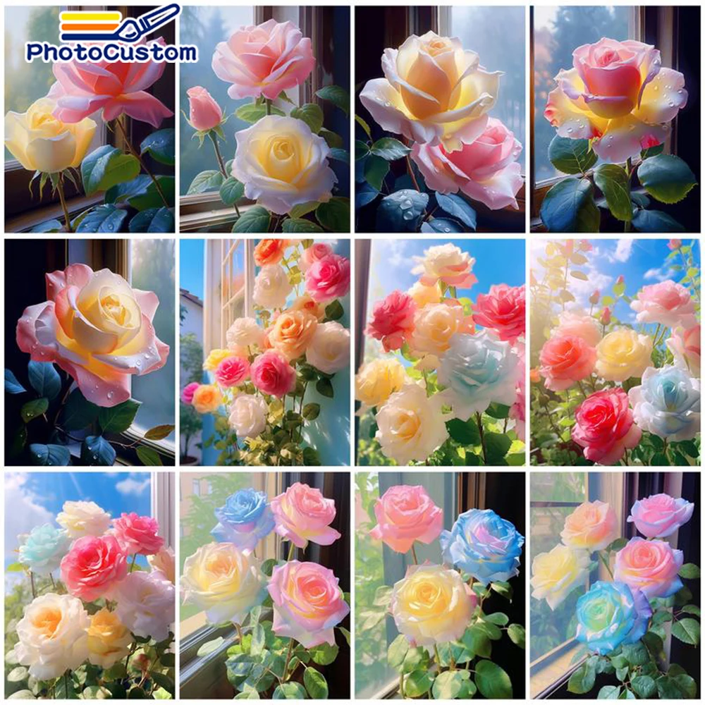 PhotoCustom Oil Painting By Number Kits Handpainted Flower Picture By Number Drawing On Canvas Children's Room Decor 50x65cm
PhotoCustom Oil Painting By Number Kits Handpainted Flower Picture By Number Drawing On Canvas Children's Room Decor 50x65cm