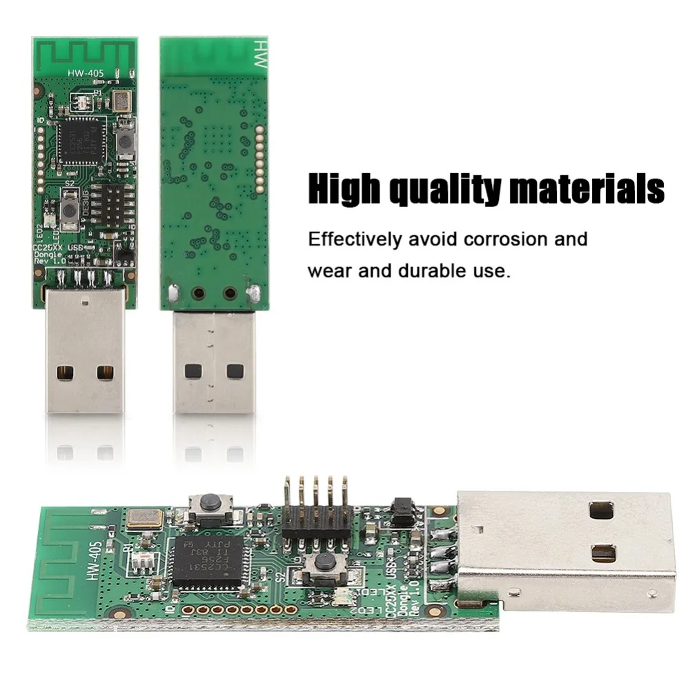 Easy to Install USB Interface CC2531 USB Dongle Packet Sniffer Wireless Packet Sniffer Development Board Engineering Debugging