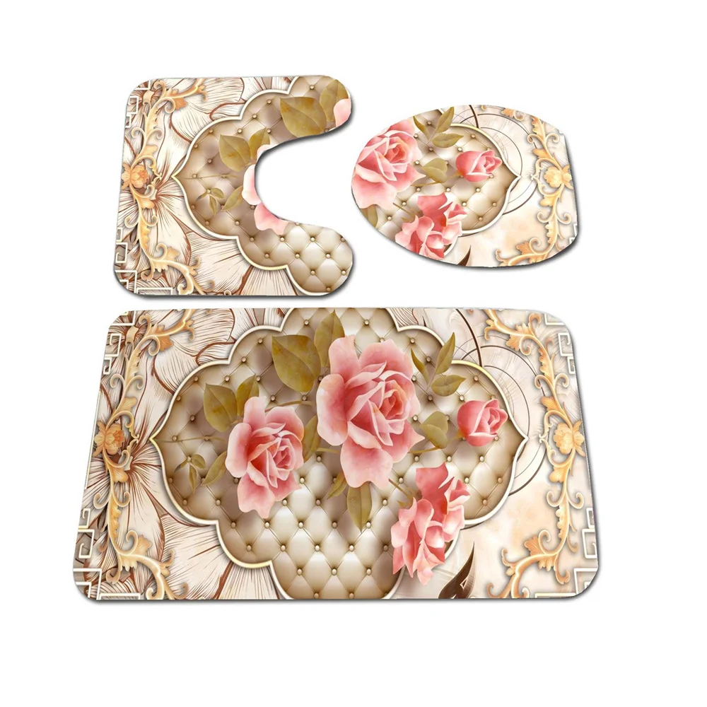 Bathroom Nordic Vintage style Floral Butterfly Print set Bathroom non-slip Carpet Foot Mat Toilet Mat Super Soft Absorb Water
Bathroom Nordic Vintage style Floral Butterfly Print set Bathroom non-slip Carpet Foot Mat Toilet Mat Super Soft Absorb Water