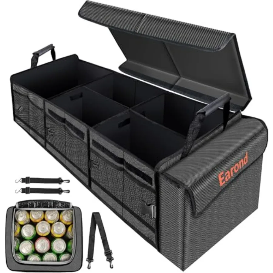 4-in-1 Collapsible Trunk Organizer with Leakproof Cooler Bag for SUV Car Truck Sedan Foldable Cover Adjustable Straps Durable W
4-in-1 Collapsible Trunk Organizer with Leakproof Cooler Bag for SUV Car Truck Sedan Foldable Cover Adjustable Straps Durable W