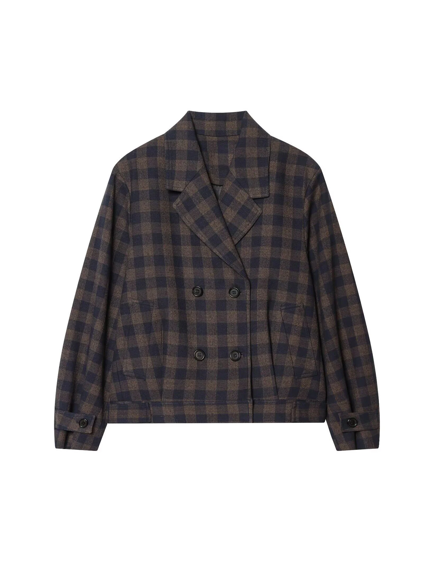 Women Brown Plaid Jacket Coat Vintage Harajuku Streetwear Long Sleeve Blazer Jacket Outerwear 2000s Clothes Spring Autumn 2026
Women Brown Plaid Jacket Coat Vintage Harajuku Streetwear Long Sleeve Blazer Jacket Outerwear 2000s Clothes Spring Autumn 2026