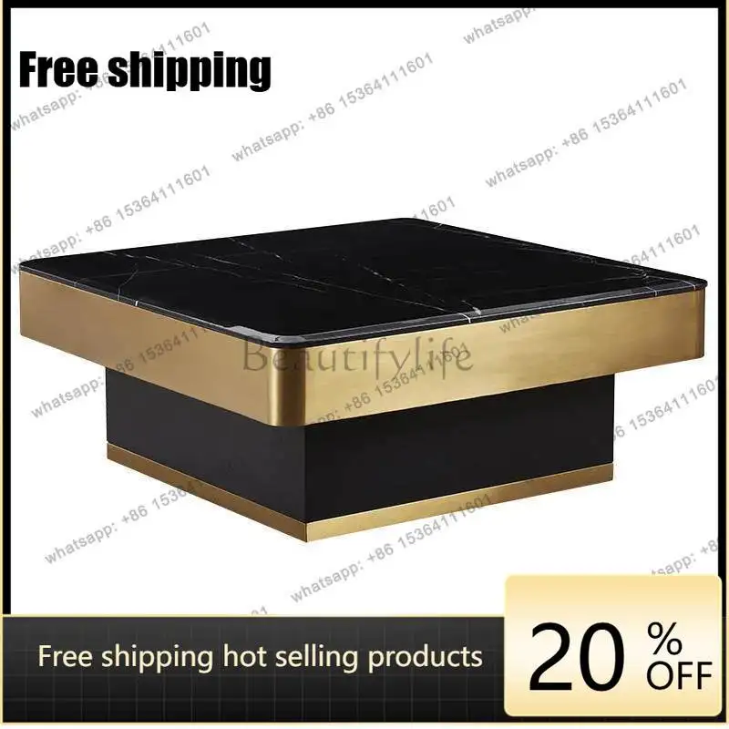 XX modern light luxury marble coffee table small apartment square tea table living room
XX modern light luxury marble coffee table small apartment square tea table living room