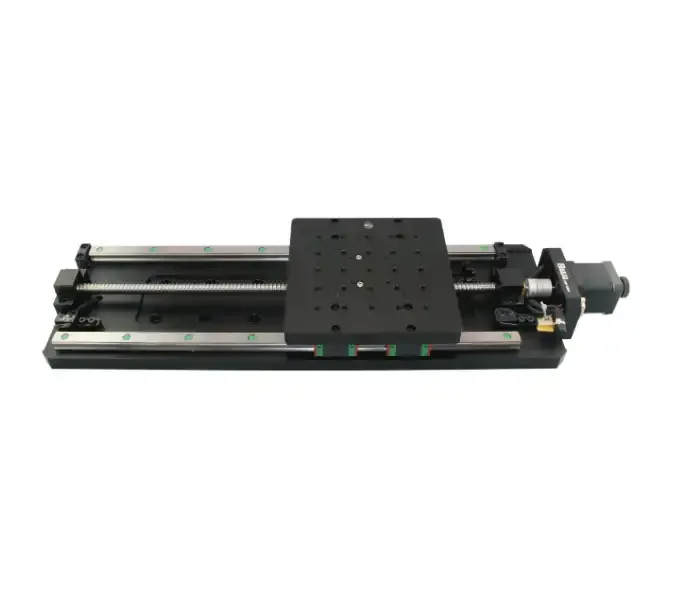 LSDP-300FG Stepper Motor 42BYGH Customizable OEM Motorized Linear Translation Stage Platform 160X160MM Travel Range 300MM
LSDP-300FG Stepper Motor 42BYGH Customizable OEM Motorized Linear Translation Stage Platform 160X160MM Travel Range 300MM