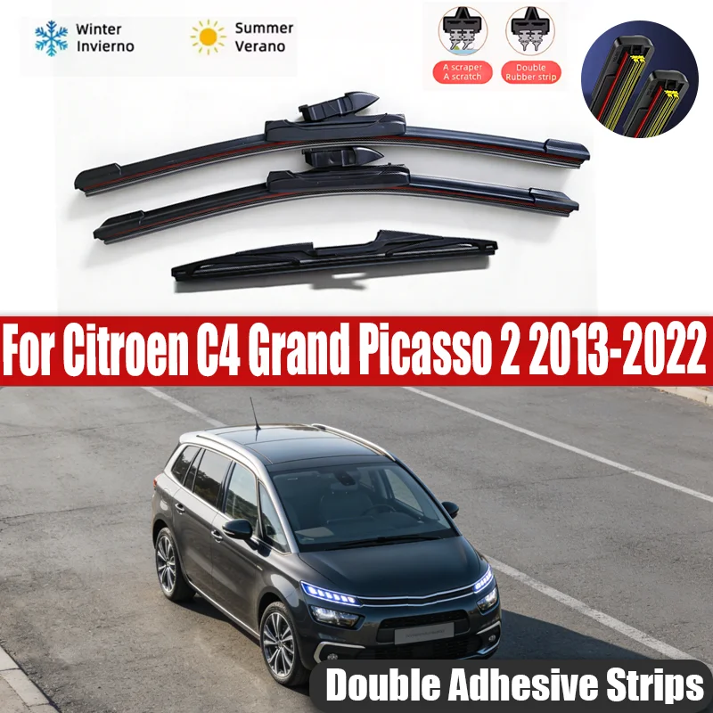 For Citroen C4 Grand Picasso 2 2013-2022 2014 2015 Wiper Front&Rear Wiper Blades Windshield Windscreen Window Brushes 30"30"12"
For Citroen C4 Grand Picasso 2 2013-2022 2014 2015 Wiper Front&Rear Wiper Blades Windshield Windscreen Window Brushes 30"30"12"
